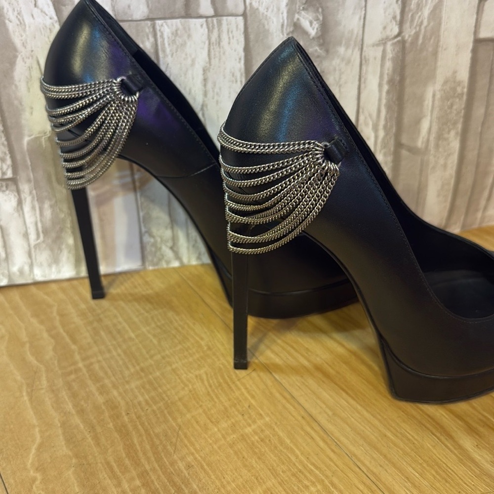 Saint Laurent Black Women's Heels - Picture 7 of 16